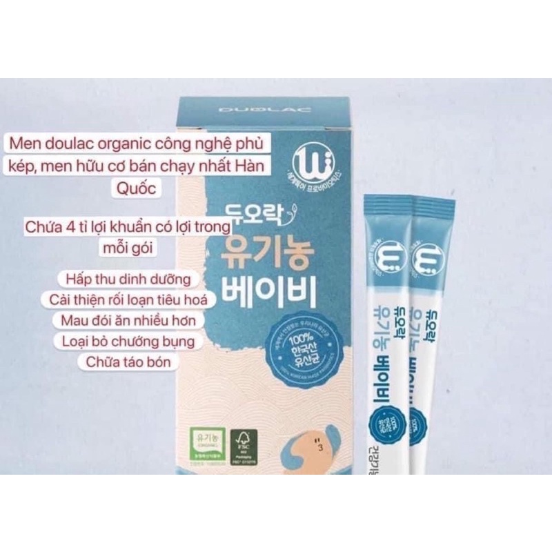 TCCN Men vi sinh Duolac Organic