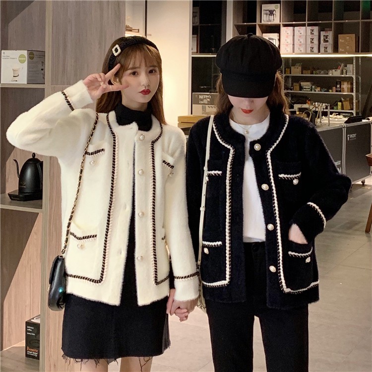 Áo khoác len cardigan nữ retro áo len dệt kim lười Nhật Bản | BigBuy360 - bigbuy360.vn