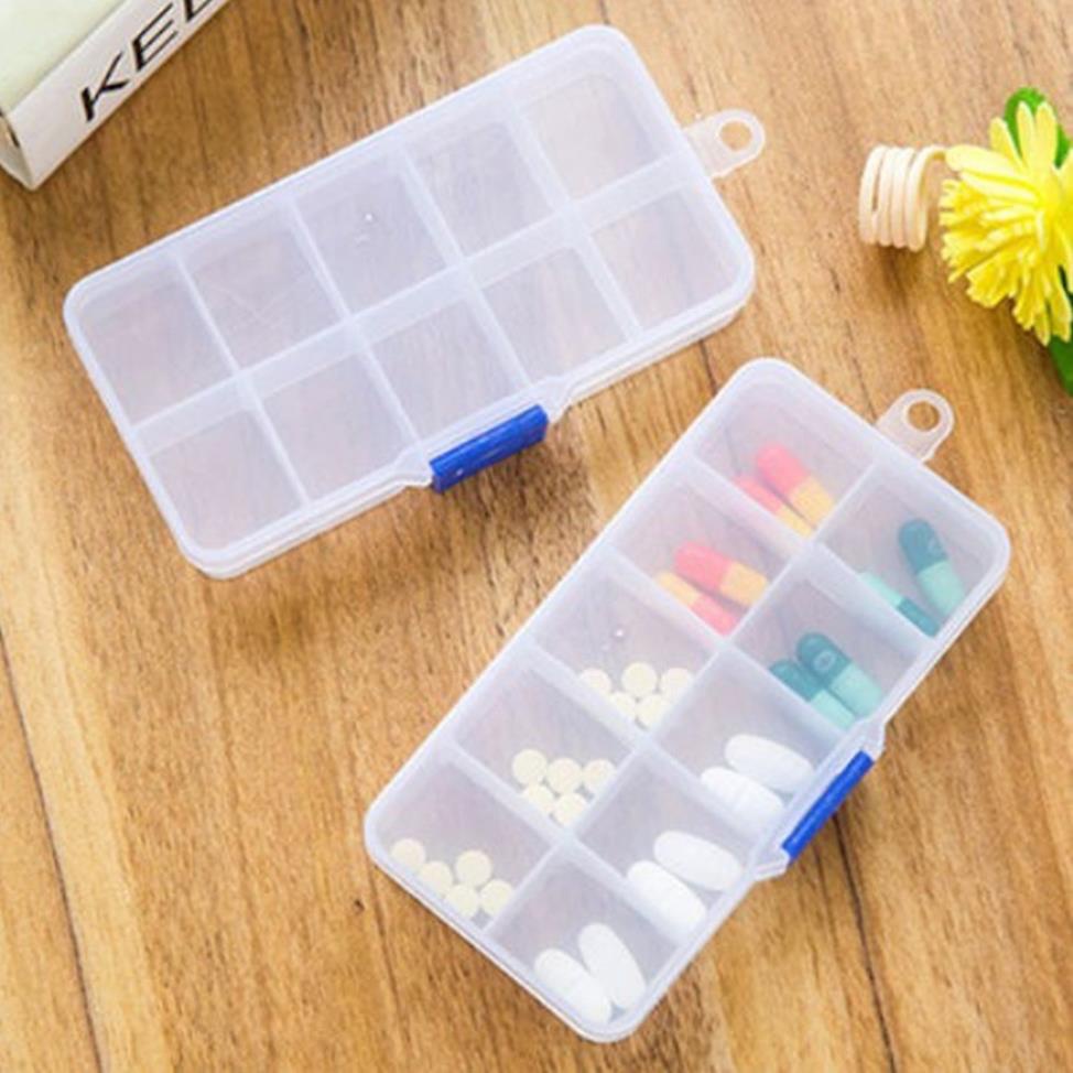 Hộp Nhựa Đựng Đồ Cá Nhân Mini Có Nắp, Tủ Nhựa Đựng Thuốc Y Tế 10/15/24 Chia Nhiều Ngăn