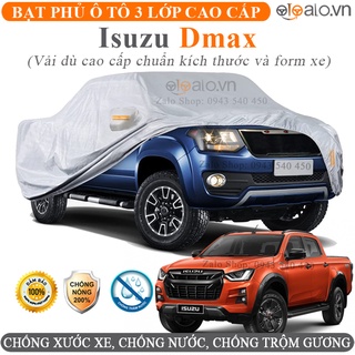 Bạt trùm che phủ dành cho xe Isuzu Dmax vải dù oxford 3 lớp cao cấp - OTOALO