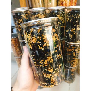 Rong biển cháy tỏi mè hũ 200g chất lượng nhà làm, date mới
