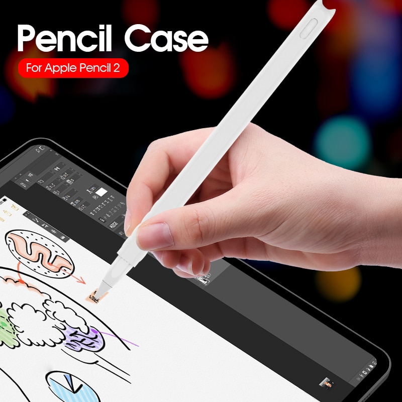 Vỏ silicon mềm bảo vệ bút cảm ứng Apple Pencil 2 chống lạc mất