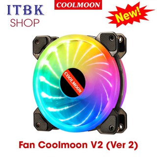 Quạt tản nhiệt, fan case Coolmoon V2 / V3 / V4 / V5 / V9 / V9 Plus / Y1 / U1 / Billow  - Kết nối Hub bán lẻ