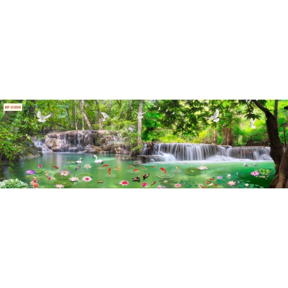 Tranh thác nước thiên nhiên khổ lớn 3D