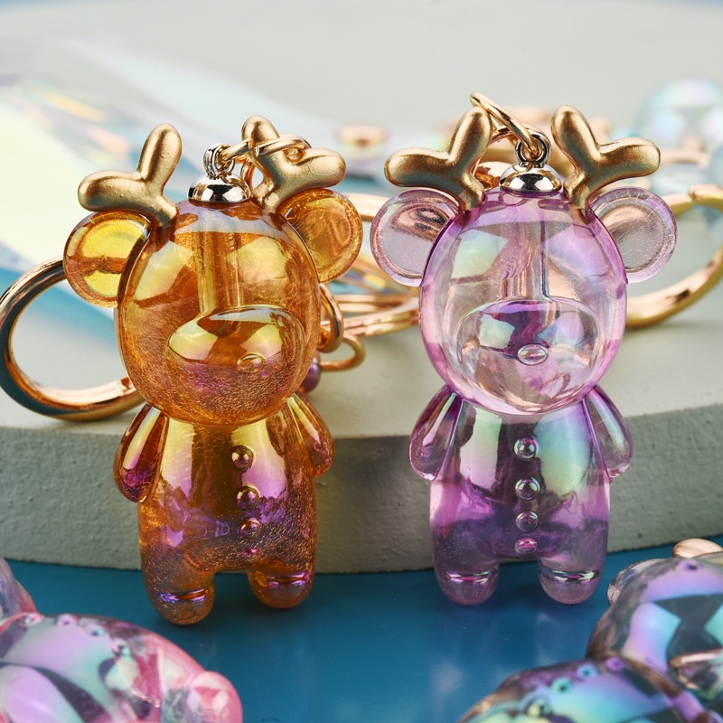 Móc khóa acrylic hình chú nai hoạt hình dễ thương