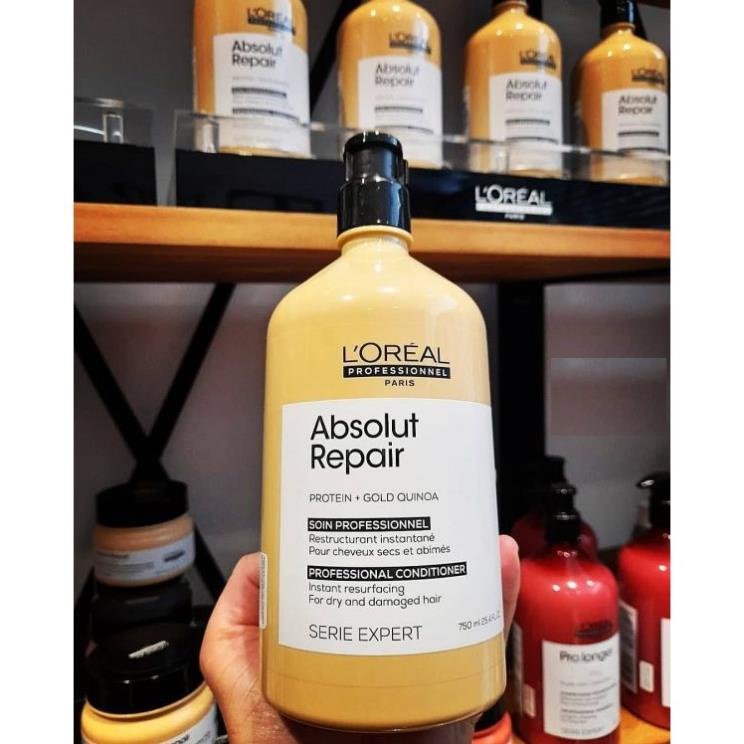 Dầu xả phục hồi hư tổn toàn diện Serie Expert Absolut Repair Gold 200ml-750ml