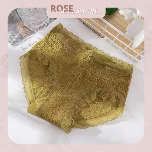 Quần lót cao cấp gợi cảm, kháng khuẩn xuất Nhật hoa vân viền ren Rose Accessories QL07