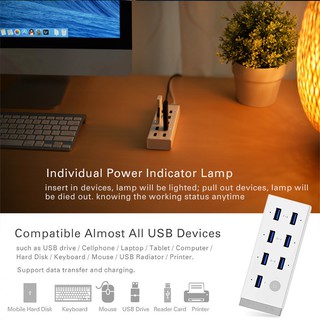 Bộ Chia 10 Cổng USB 3.0 Cao Cấp UGREEN