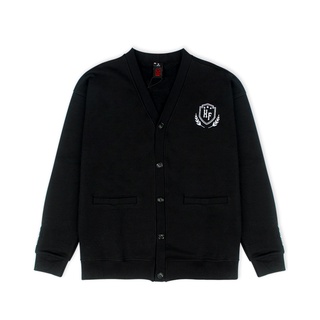 Áo Khoác Cardigan Nam Nữ Đen Thêu Logo Ver1 Chất Nỉ Thương Hiệu Xfire JACK-VER1NI-D322
