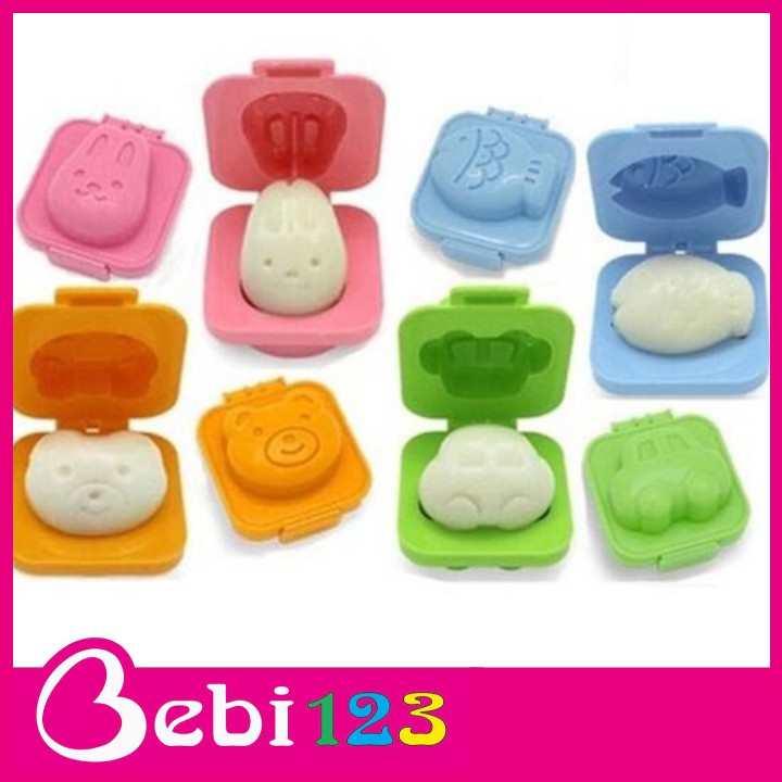 Bộ 2 khuôn làm cơm, ép trứng kokobu Nhật Bản