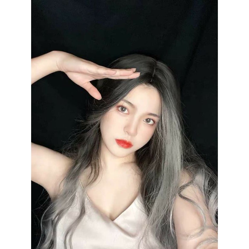 tóc nguyên đầu 2 mái omprer đẹp