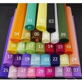 Combo 10 cuộn giấy nhún đủ màu