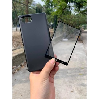Combo kính cường lực full màn 4D BB + ốp lưng silicon trong suốt hoặc màu đen