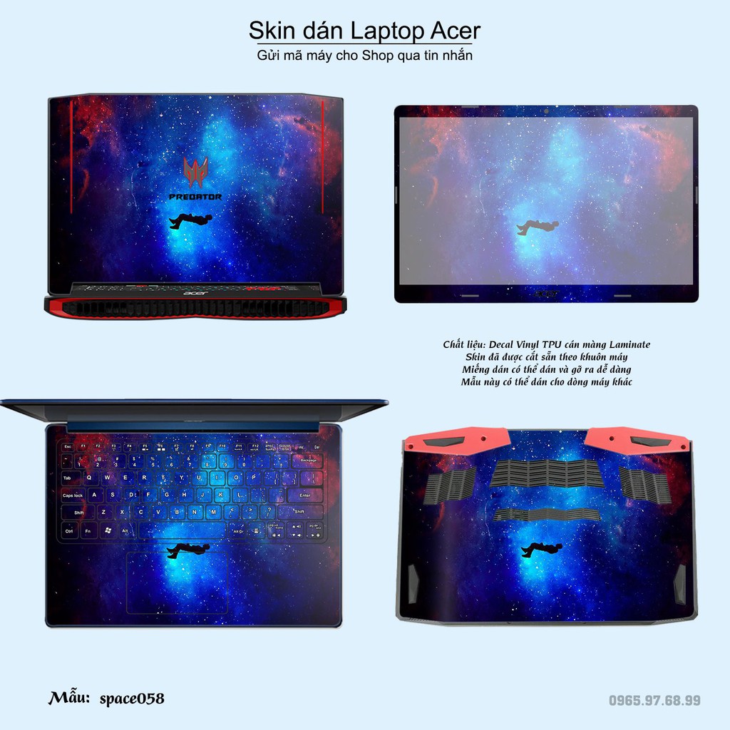 Skin dán Laptop Acer in hình không gian _nhiều mẫu 10 (inbox mã máy cho Shop)