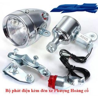 Bộ củ đèn xe đạp cổ lắp các loại xe đạp cổ