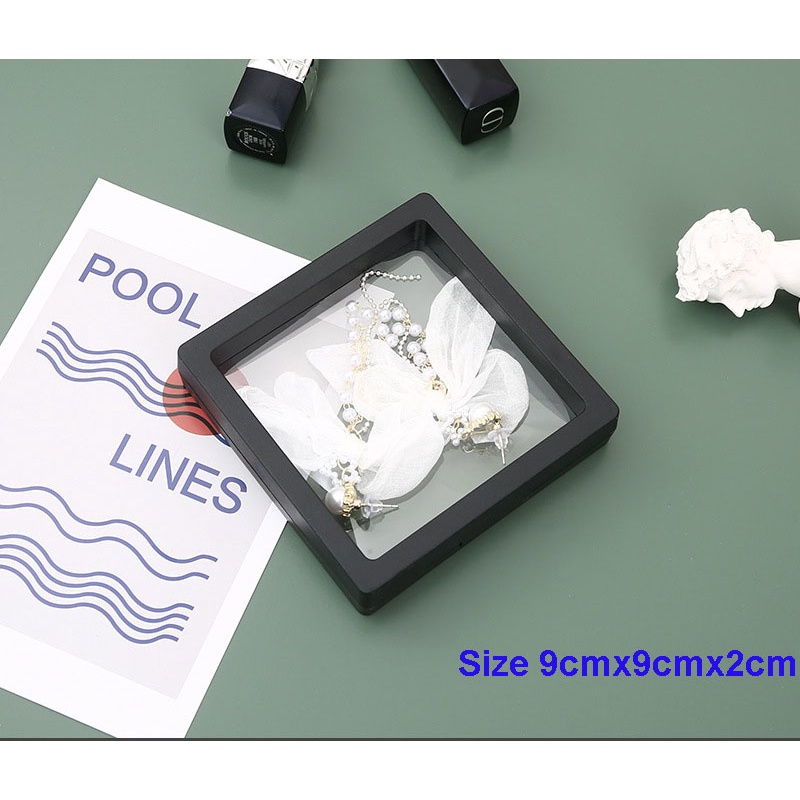 Hộp đựng trang sức phụ kiện nhỏ gọn mặt bọc nhựa PE trong suốt tiện lợi đem đi du lịch - HICKIES LACING SYSTEM