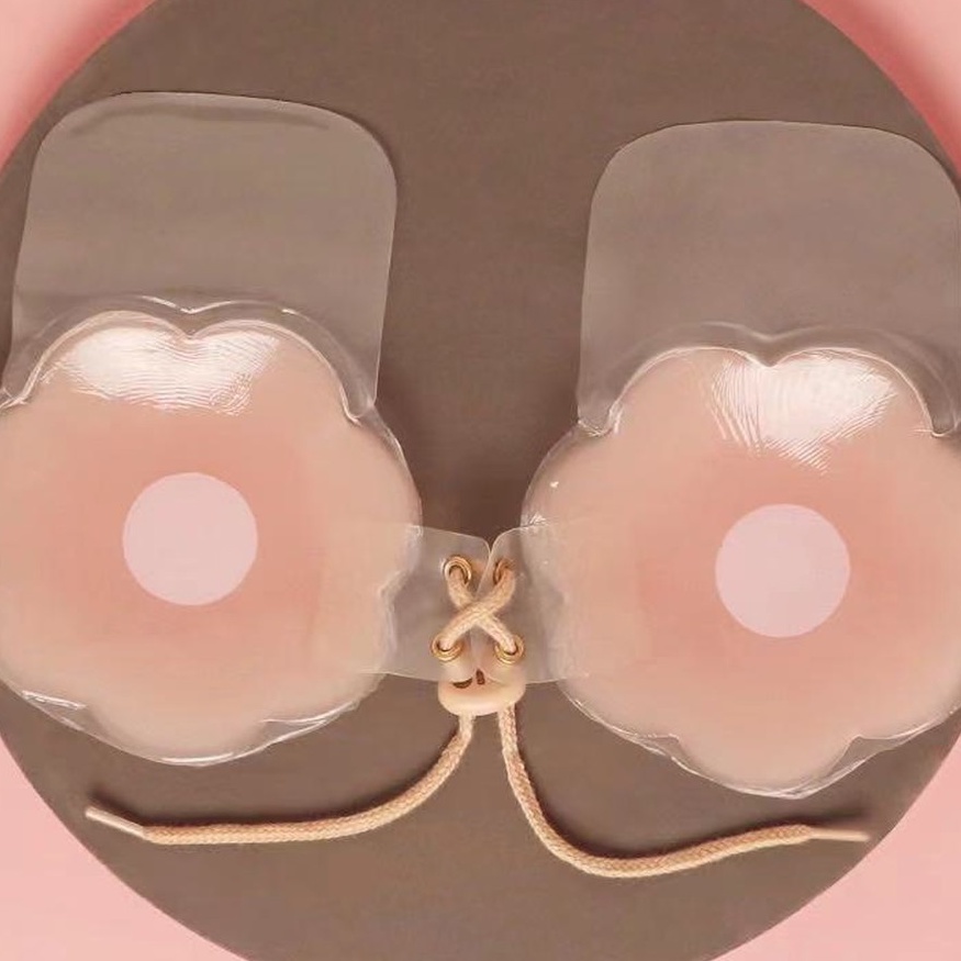 Áo Dán Ngực Silicon Kéo Dây Rút Nâng Ngực Tạo Khe DAN L&amp;U 6789