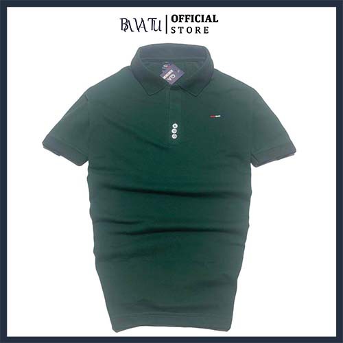 Áo polo nam cổ trụ màu xanh lá BAVATU chất cotton cao cấp from chuẩn thiết kế độc lạ cánh tính giản dị cho nam giới