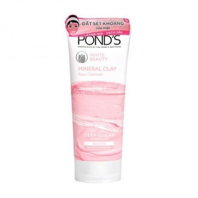Sữa rửa mặt Pond’s Đất sét khoáng sạch sâu sáng da (40g)