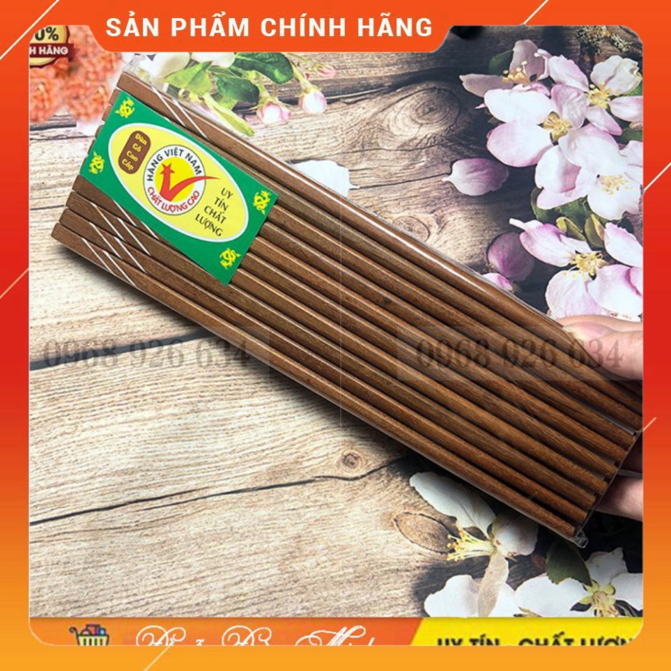 [SALE] Bộ 10 đôi đũa gỗ cao cấp FREESHIPĐũa gỗ tự nhiên - Đũa gỗ loại tốt giá rẻ, an toàn, đũa sạch,kháng khuẩn