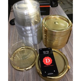 Hộp tròn đế vàng gold A1680