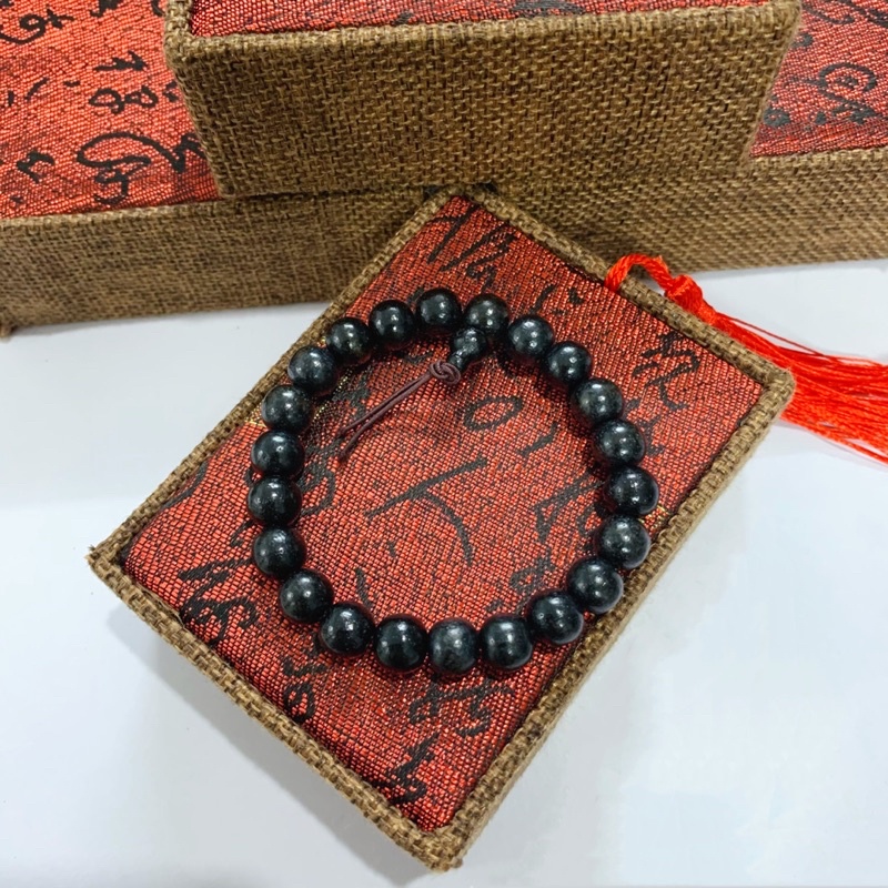 Vòng tay phong thủy gỗ hương nam nữ siêu rẻ hạt tròn may mắn bình an tài lộc