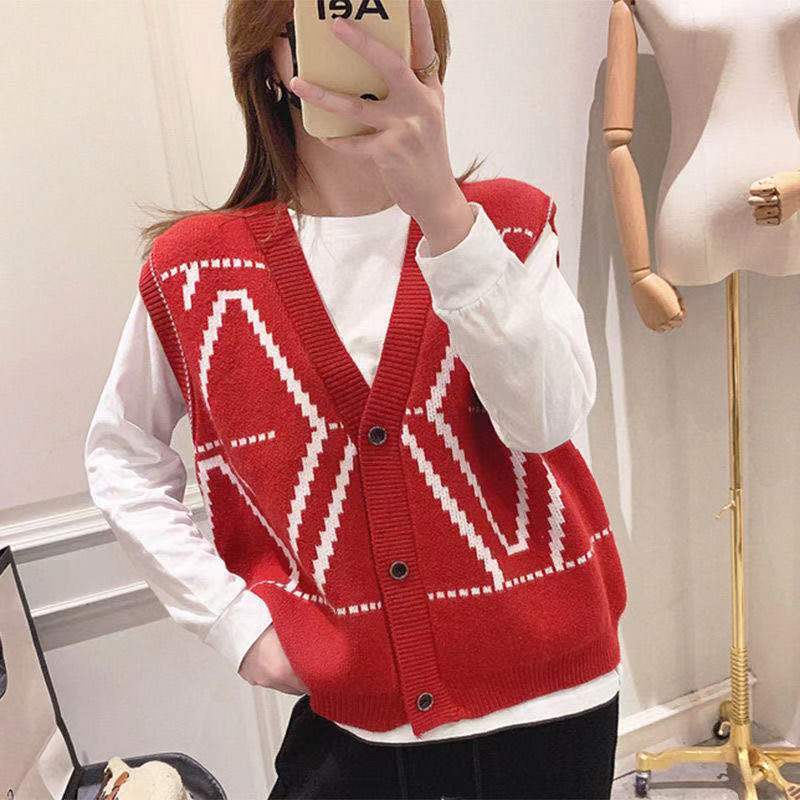 Áo khoác cardigan không tay họa tiết sọc caro thời trang dành cho nữ