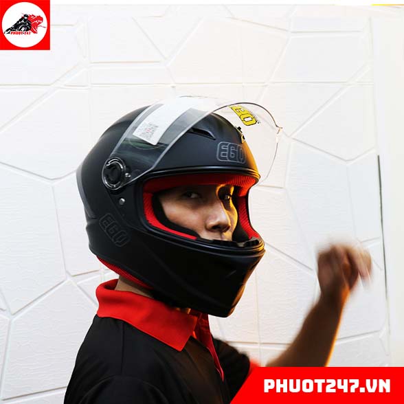 Mũ bảo hiểm fullface EGO E7 - Đen nhám