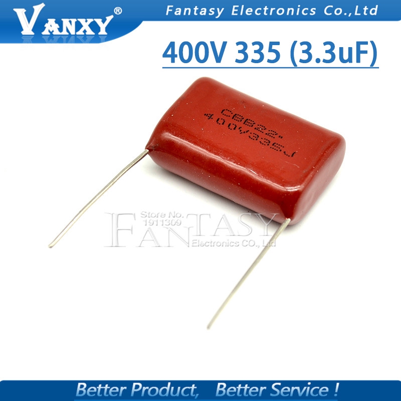 Set 10 Tụ Điện Polypropylene 400v335j 3.3uf Pitch 25mm 400v 335 3300nf Cbb | BigBuy360 - bigbuy360.vn