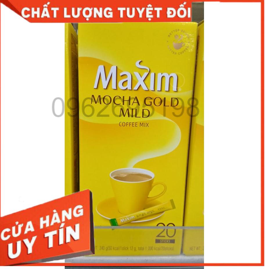 CÀ PHÊ MAXIM MOCHA GOLD MILD HÀN QUỐC HỘP 20 GÓI (KOREA MAXIM COFFEE)