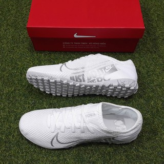 Giày Bóng Đá Mercurial Vapor 13 Pro Trắng Cổ lửng TF
