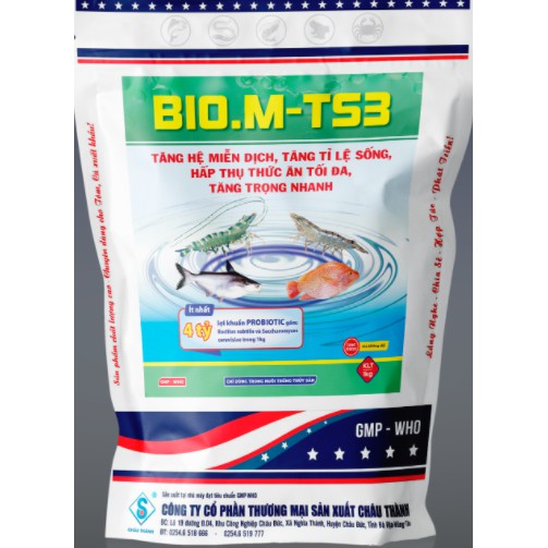 BIO.M-TS 3 1KG - Thuốc Thuỷ Sản Vỗ Béo Cho Cá Tăng Trọng Nhanh