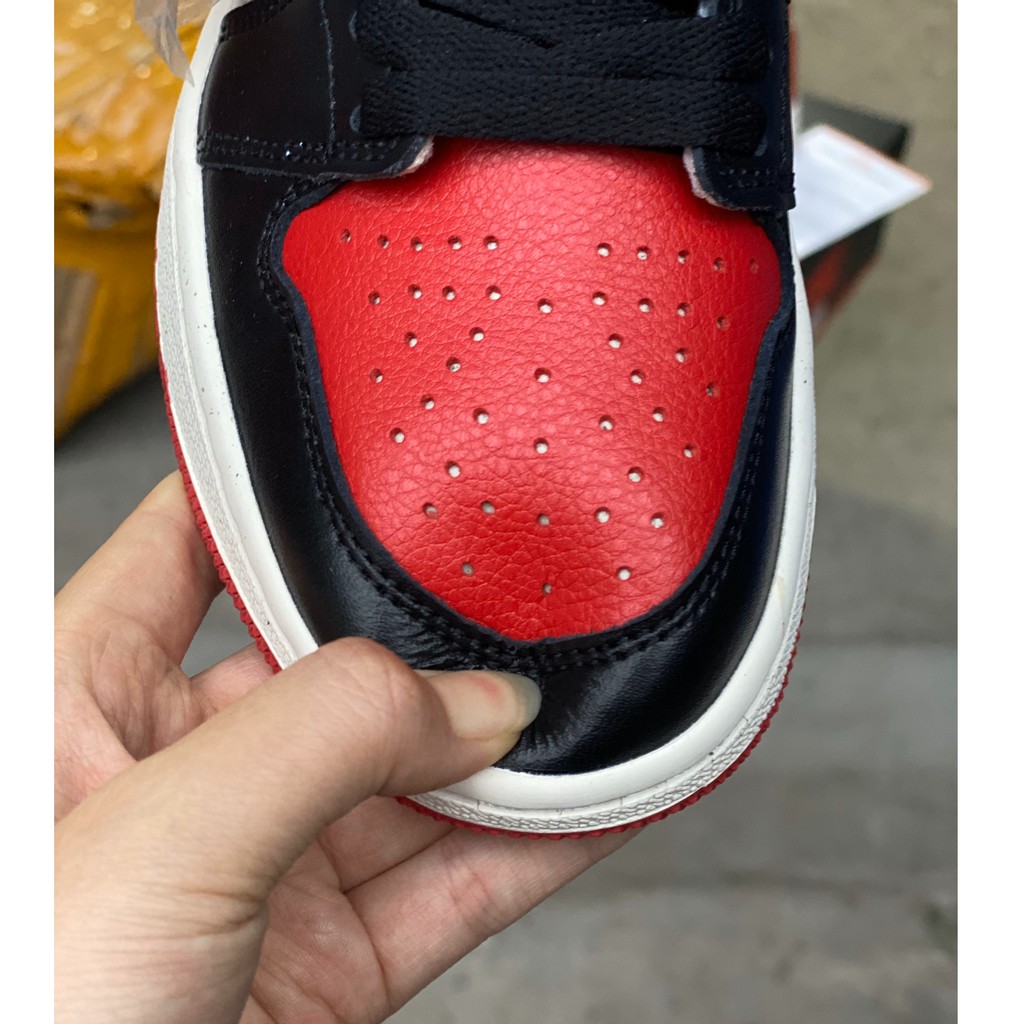 [More&More] Giày thể thao sneaker nam nữ Jordan 1 High Bred Toe Chicago cổ cao màu đỏ đế trắng | BigBuy360 - bigbuy360.vn