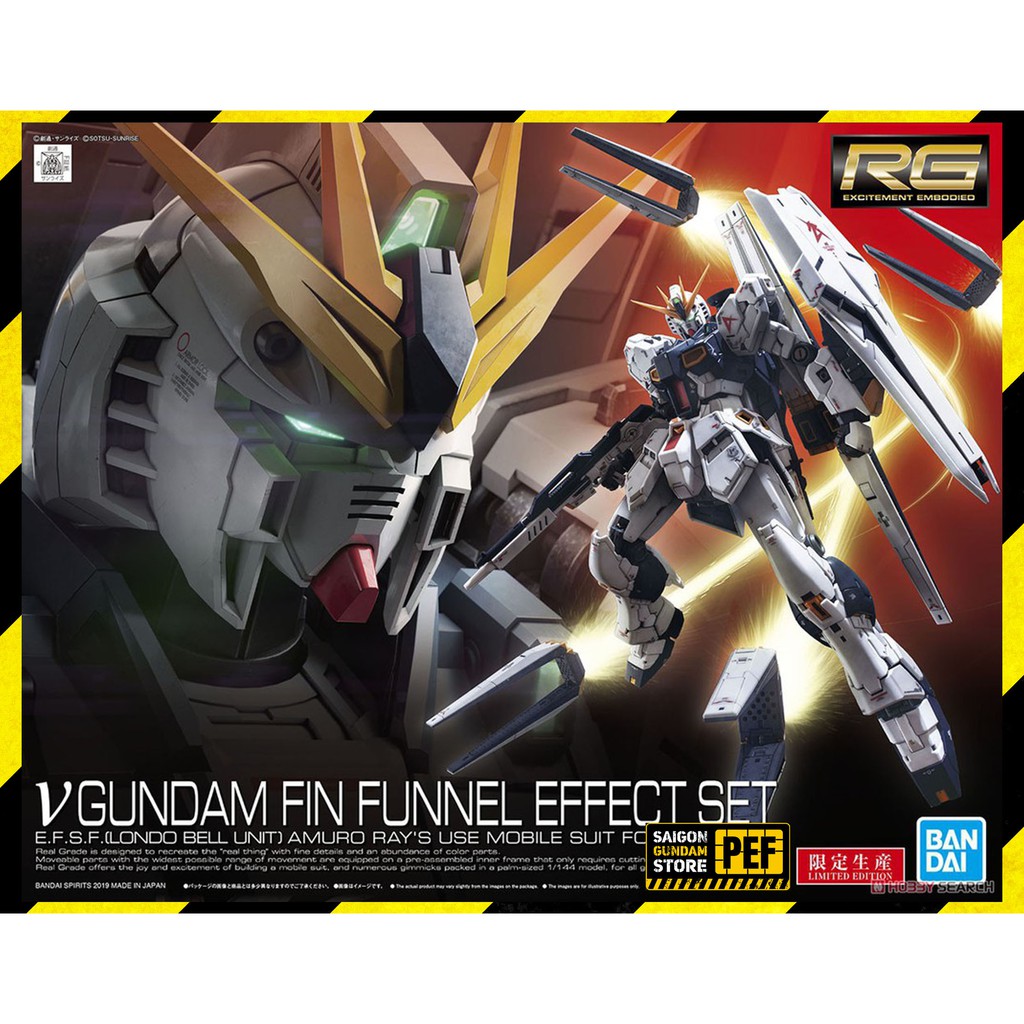 MÔ HÌNH LẮP RÁP P-BANDAI RG NU GUNDAM + FIN FUNNEL EFFECT SET