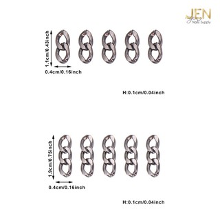 Charm nail dây xích-Set 10 cái