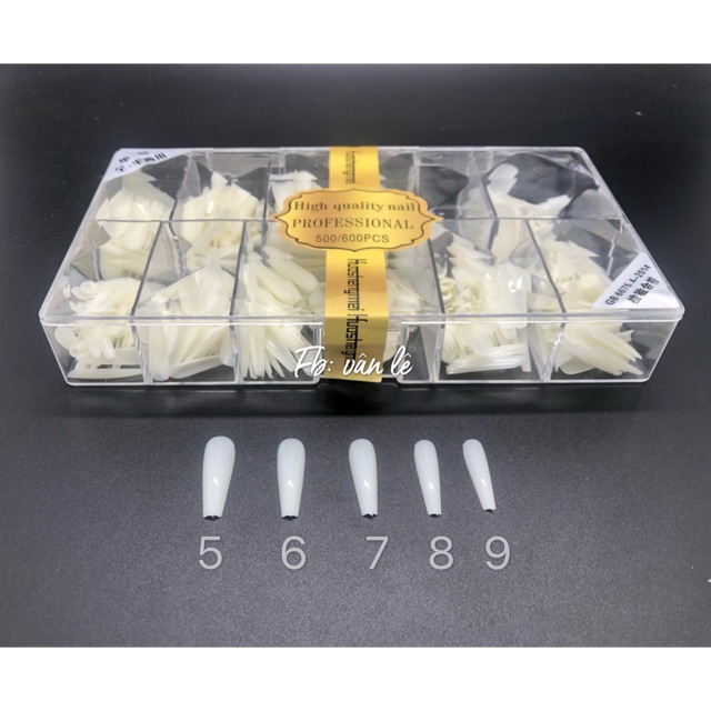 Móng úp thang hsm lẻ size 5 6 7 8 9