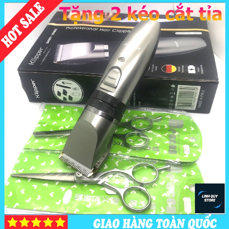 ⭐️Tông đơ cắt tóc sạc nhanh Klipper 0817-Tăng đơ cắt tóc lưỡi cực bén