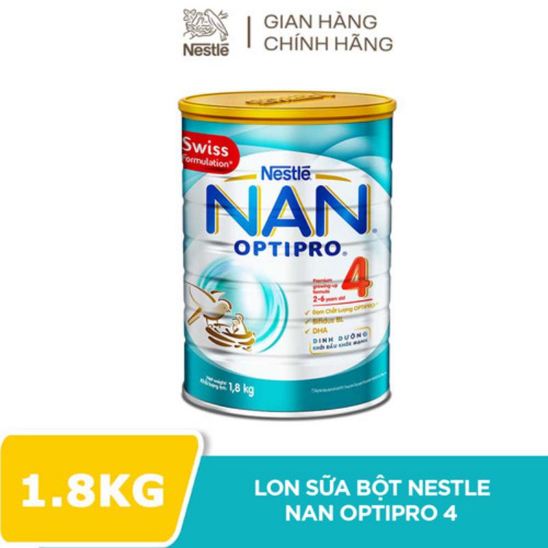 Sữa Bột Nestle NAN OPTIPRO 4 – Hộp 1.8kg