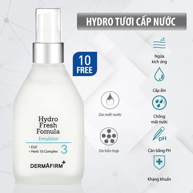 Sữa dưỡng ẩm cấp nước HF Hydro Fresh Fomula Emulsion, Dermafirm Hàn Quốc -  Kem dưỡng ẩm | TheFaceHolic.com