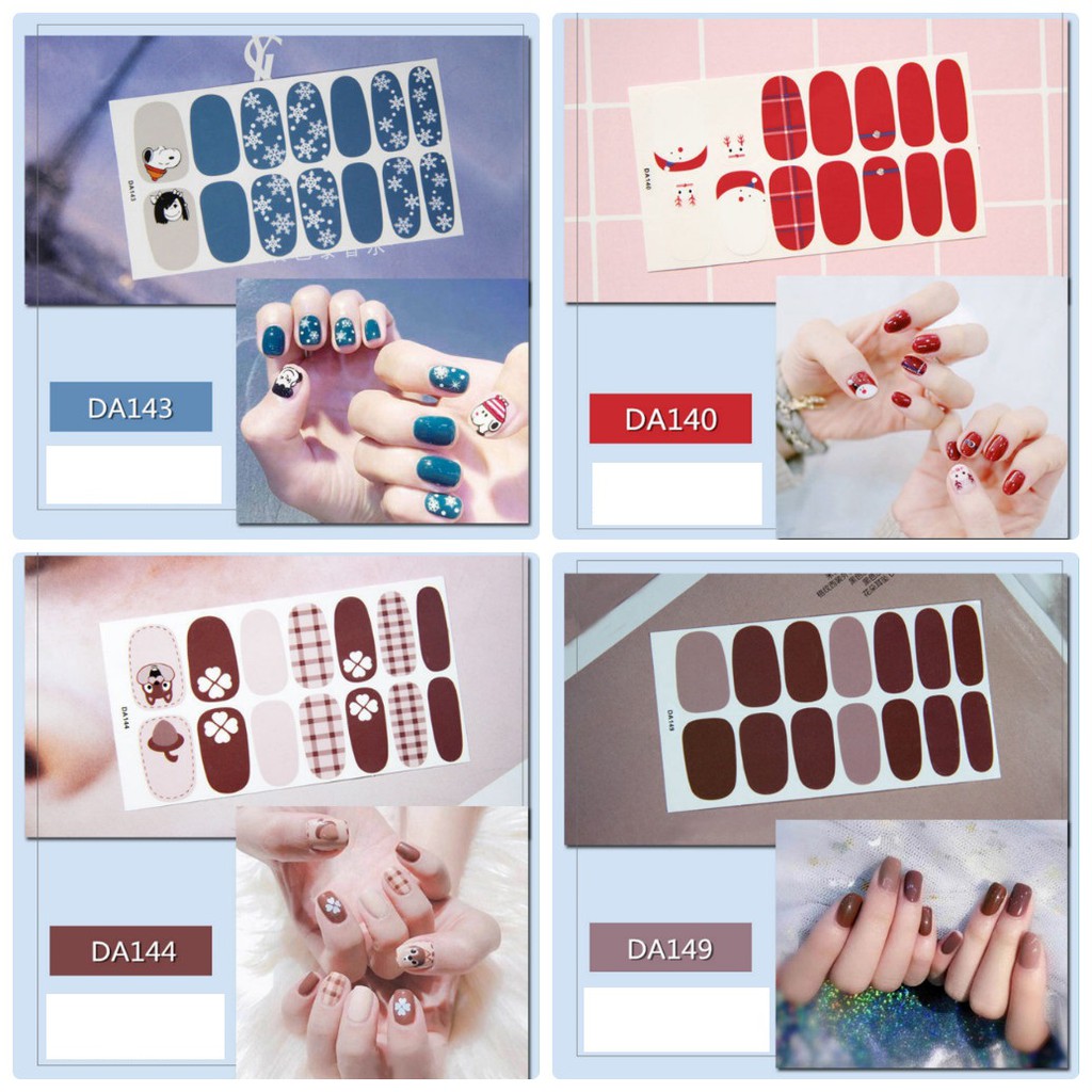 Sticker dán móng tay không thấm nước P2 - Nail Sticker