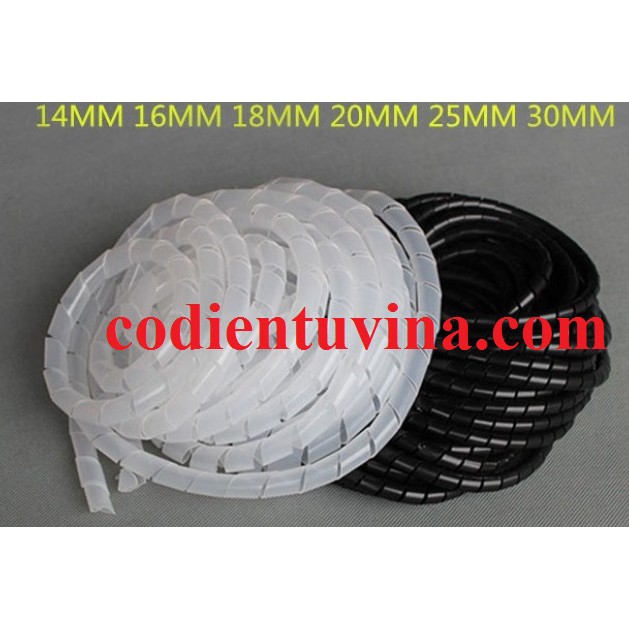 Dây xoắn nhựa đen  Màu đen