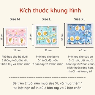 [Mẫu mới nhất]Khung in dấu chân tay cho bé