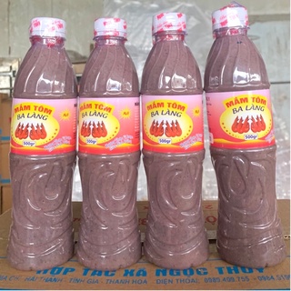 Combo 4 chai Mắm tôm đặc biệt 500gr Ngọc thuỷ- Ba Làng