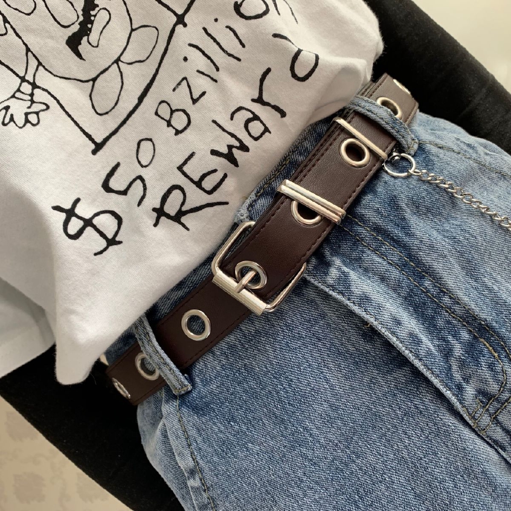 Thắt Lưng Dây Xích Bản To Phong Cách Hip Hop