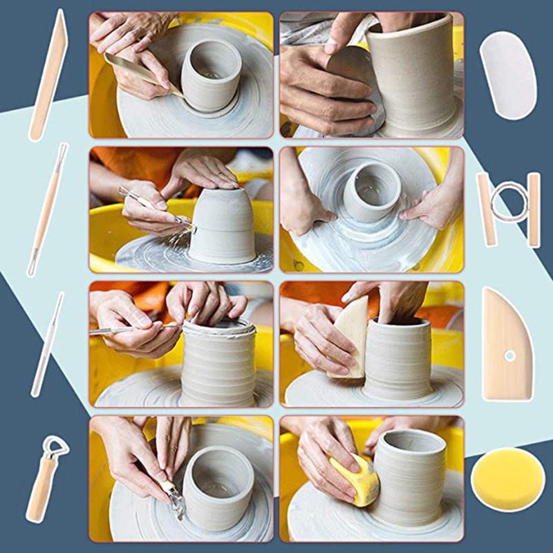 Set dụng cụ điêu khắc đất sét polymer dùng tạo hình đất sét/ đồ gốm