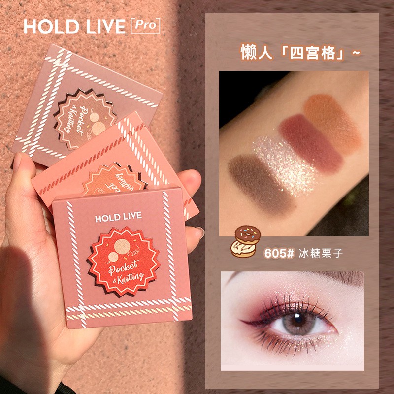 Bảng phấn mắt 4 Ô Màu HOLDLIVE Yue Mu Impression Eyeshadow Palette HL473 [ HOLDLIVE ] | BigBuy360 - bigbuy360.vn