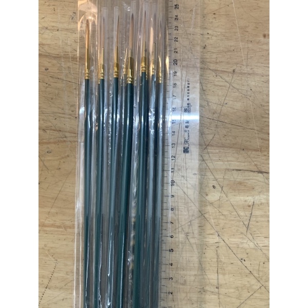 Cọ tỉa lông dài xanh, bút tỉa đầu 3cm chất lượng cao