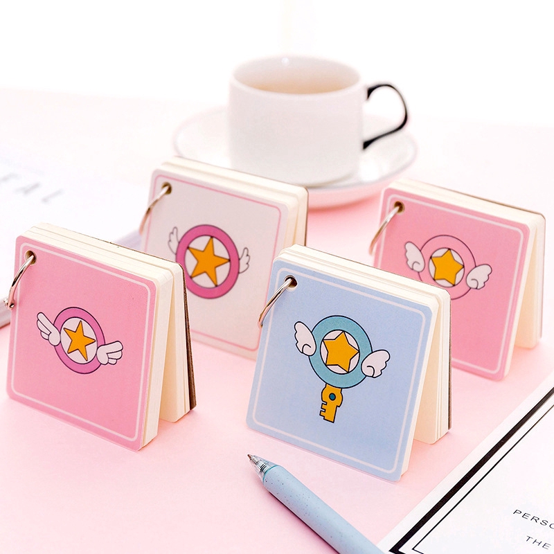 Spiral Note Book Kawaii Magic Wand Printed Candy Color Memo Pad Coil Notepad