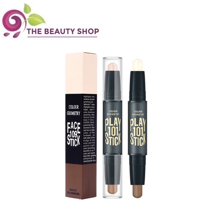 Thanh Tạo Khối - Bắt Sáng 2 Đầu Dạng Thỏi Lameila Geometry Face 109 Stick 3g - Hàng nội địa Trung