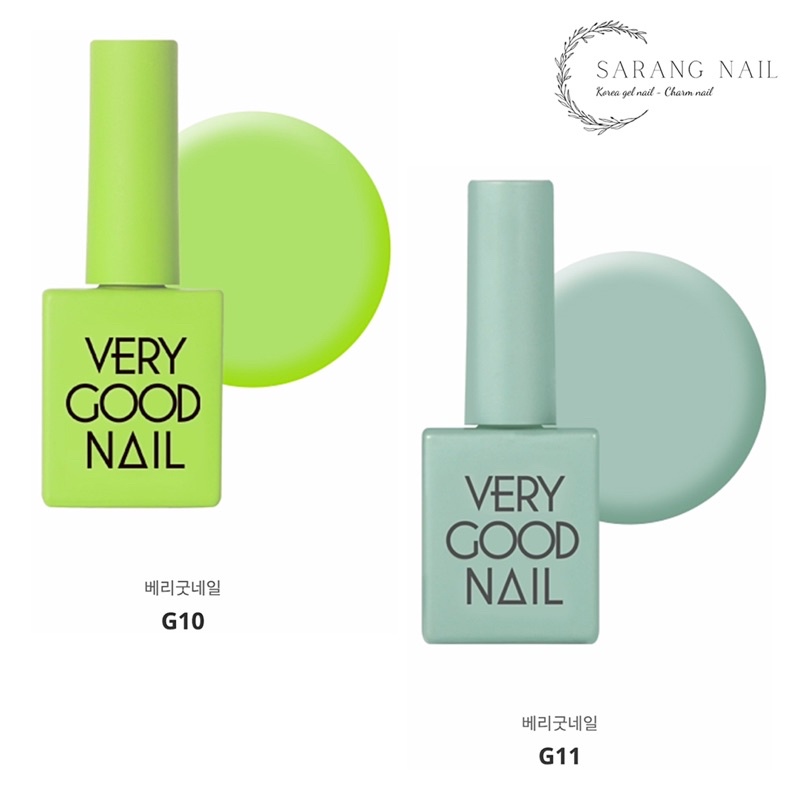 Sơn Very Good Nail chính hãng Hàn Quốc tone Xanh Green